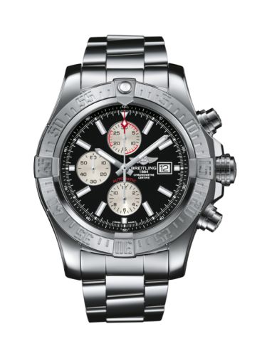 Breitling Super Avenger II Paslanmaz Çelik / Volcano Siyah / Bilezik 48mm, referans A13371111B1A1
