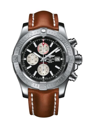 Breitling Super Avenger II Paslanmaz Çelik / Volcano Siyah / Calf / Pin 48mm, referans A1337111/BC29/439X/A20BA.1