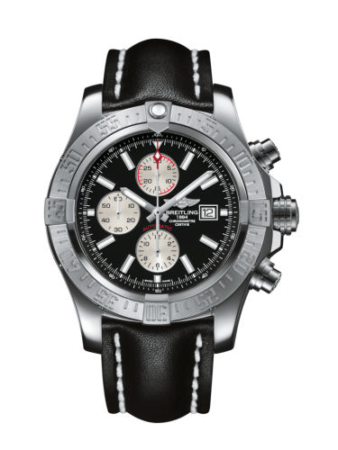 Breitling Super Avenger II Paslanmaz Çelik / Volcano Siyah / Calf / Pin 48mm, referans A1337111/BC29/441X/A20BA.1