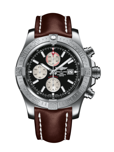 Breitling Super Avenger II Paslanmaz Çelik / Volcano Siyah / Calf / Folding 48mm, referans A1337111/BC29/444X/A20D.1
