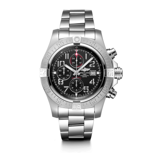 Breitling Super Avenger II Paslanmaz Çelik / Volcano Siyah / Bilezik 48mm, referans A13371111B2A1