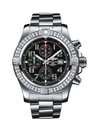 Breitling Super Avenger II Paslanmaz Çelik / Elmas / Volcano Siyah / Bilezik 48mm, referans A1337153.BC28/168A