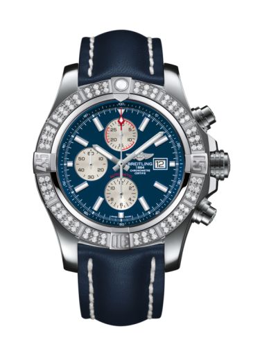 Breitling Super Avenger II Paslanmaz Çelik / Elmas / Mariner Mavi / Calf / Pin 48mm, referans A1337153/C871/101X/A20BA.1