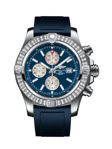 Breitling Super Avenger II Paslanmaz Çelik / Elmas / Mariner Mavi / Kauçuk / Pin 48mm, referans A1337153/C871/139S/A20S.1