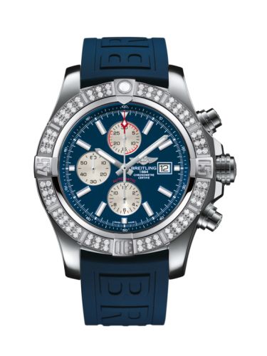 Breitling Super Avenger II Paslanmaz Çelik / Elmas / Mariner Mavi / Kauçuk / Pin 48mm, referans A1337153/C871/159S/A20S.1