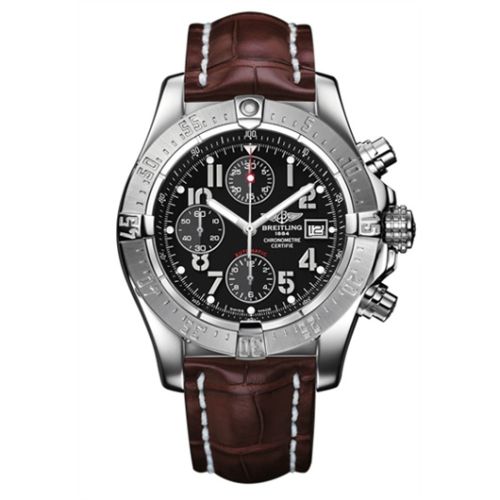 Breitling Avenger Siyah / Alligator 45.4mm, referans A1338012.B975.739P