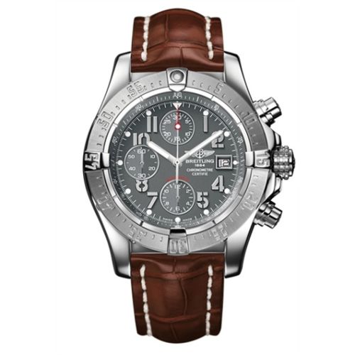 Breitling Avenger Gri / Alligator 45.4mm, referans A1338012.F547.737P