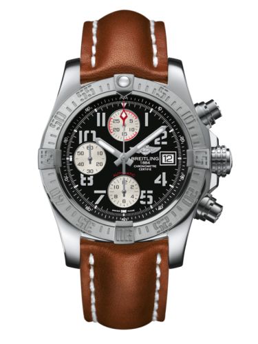 Breitling Avenger II Paslanmaz Çelik / Volcano Siyah / Calf 43mm, referans A1338111.BC33.433X