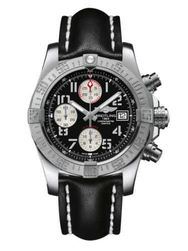 Breitling Avenger II Paslanmaz Çelik / Volcano Siyah / Calf 43mm, referans A1338111.BC33.435X