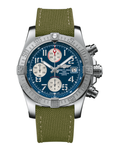 Breitling Avenger II Paslanmaz Çelik / Mariner Mavi / Military / Pin 43mm, referans A1338111/C870/106W/A20BA.1