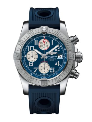 Breitling Avenger II Paslanmaz Çelik / Mariner Mavi / Kauçuk 43mm, referans A1338111.C870.211S