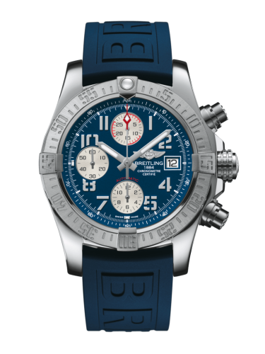 Breitling Avenger II Paslanmaz Çelik / Mariner Mavi / Kauçuk / Pin 43mm, referans A13381111C1S2