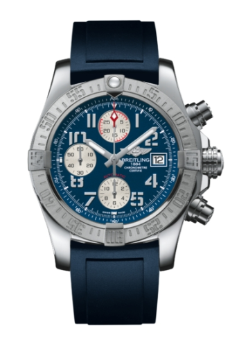 Breitling Avenger II Paslanmaz Çelik / Mariner Mavi / Kauçuk 43mm, referans A1338111.C870.145S
