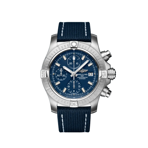 Breitling Avenger Chronograph 43 Paslanmaz Çelik / Mavi / Military / Pin, referans A13385101C1X1