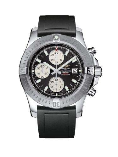 Colt Chronograph Automatic Paslanmaz Çelik / Volcano Siyah / Kauçuk / Pin 44 mm