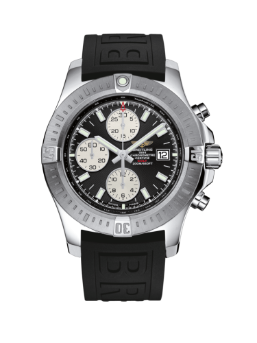 Colt Chronograph Automatic Paslanmaz Çelik / Volcano Siyah / Kauçuk / Folding 44 mm