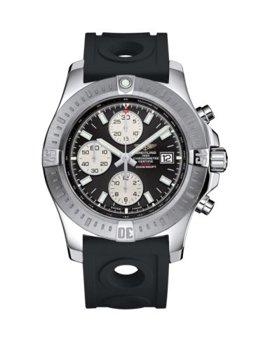 Colt Chronograph Automatic Paslanmaz Çelik / Volcano Siyah / Kauçuk / Pin 44 mm