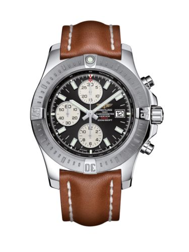 Colt Chronograph Automatic Paslanmaz Çelik / Volcano Siyah / Calf / Pin 44 mm