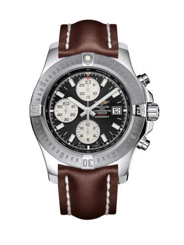 Colt Chronograph Automatic Paslanmaz Çelik / Stratus Gümüş / Calf / Folding 44 mm
