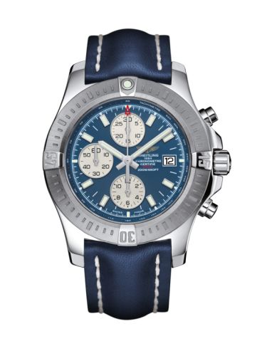 Colt Chronograph Automatic Paslanmaz Çelik / Mariner Mavi / Calf / Pin 44 mm