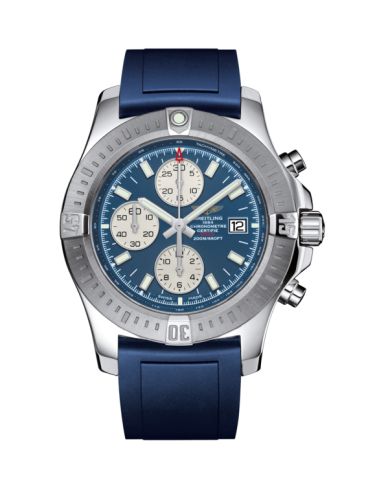 Colt Chronograph Automatic Paslanmaz Çelik / Mariner Mavi / Kauçuk / Pin 44 mm