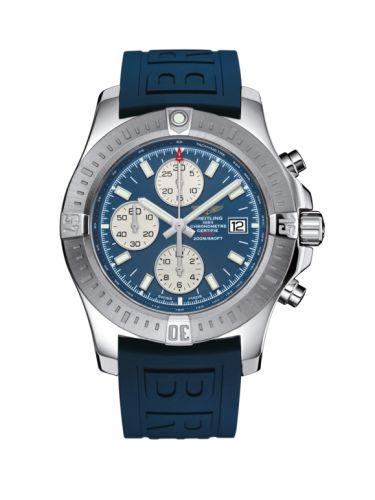 Colt Chronograph Automatic Paslanmaz Çelik / Mariner Mavi / Kauçuk / Pin 44 mm