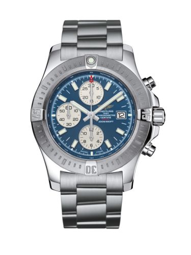 Colt Chronograph Automatic Paslanmaz Çelik / Mariner Mavi / Bilezik 44 mm