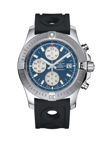 Colt Chronograph Automatic Paslanmaz Çelik / Mariner Mavi / Kauçuk / Pin 44 mm