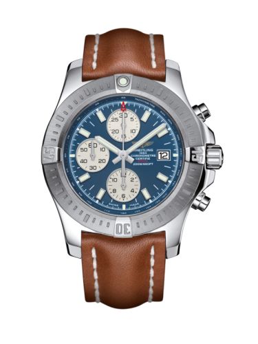 Colt Chronograph Automatic Paslanmaz Çelik / Mariner Mavi / Calf / Pin 44 mm