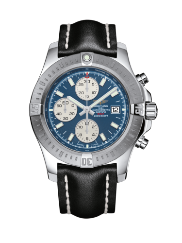 Colt Chronograph Automatic Paslanmaz Çelik / Mariner Mavi / Calf / Folding 44 mm