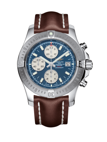 Colt Chronograph Automatic Paslanmaz Çelik / Mariner Mavi / Calf / Folding 44 mm