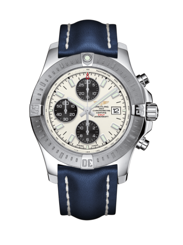 Colt Chronograph Automatic Paslanmaz Çelik / Stratus Gümüş / Calf / Folding 44 mm