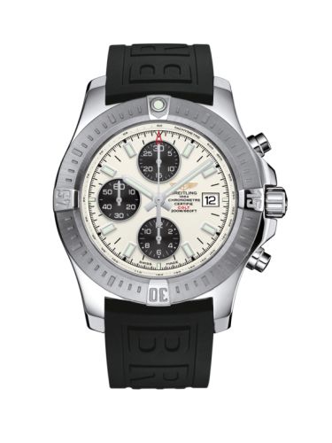 Colt Chronograph Automatic Paslanmaz Çelik / Stratus Gümüş / Kauçuk / Pin 44 mm
