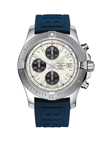 Colt Chronograph Automatic Paslanmaz Çelik / Stratus Gümüş / Kauçuk / Folding 44 mm