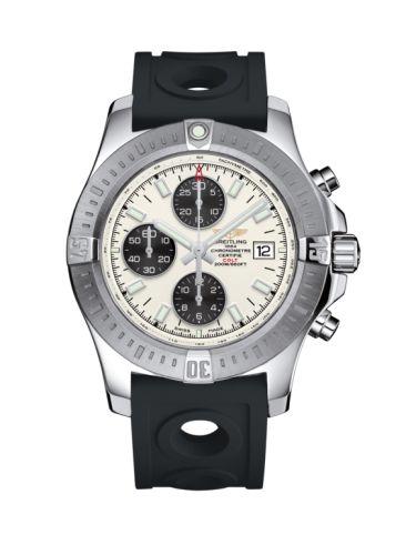 Colt Chronograph Automatic Paslanmaz Çelik / Stratus Gümüş / Kauçuk / Pin 44 mm
