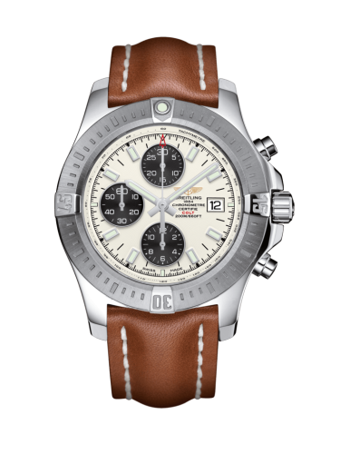 Colt Chronograph Automatic Paslanmaz Çelik / Stratus Gümüş / Calf / Folding 44 mm
