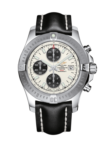 Colt Chronograph Automatic Paslanmaz Çelik / Stratus Gümüş / Calf / Folding 44 mm