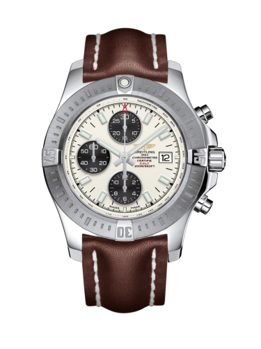 Colt Chronograph Automatic Paslanmaz Çelik / Stratus Gümüş / Calf / Folding 44 mm
