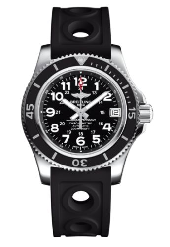 Breitling Superocean II 36 Siyah / Kauçuk, referans A17312C9.BD91.231S