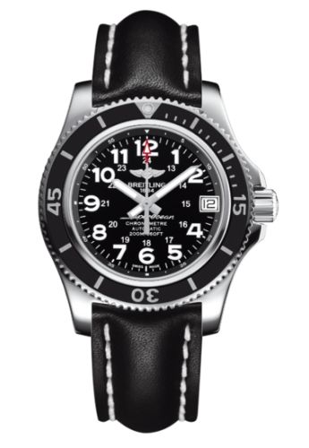 Breitling Superocean II 36 Siyah / Calf, referans A17312C9.BD91.415X