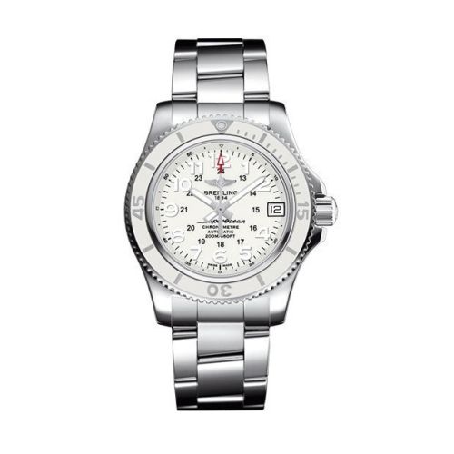 Breitling Superocean II 36 Beyaz / Bilezik, referans A17312D2/A775/179A