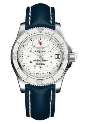 Breitling Superocean II 36 Beyaz / Calf, referans A17312D2A775199X