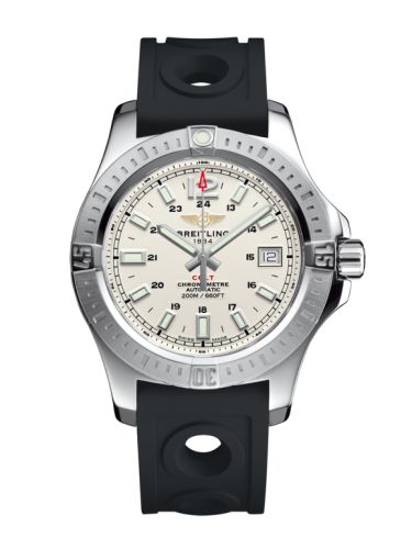 Breitling Colt 41 Automatic Stratus Gümüş / Kauçuk, referans A1731311.G820.225S