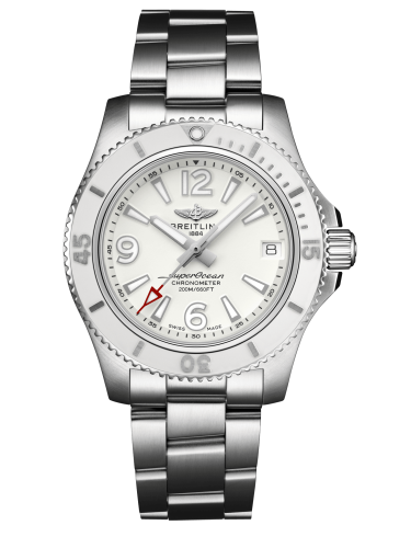 Breitling Superocean 36 Paslanmaz Çelik / Beyaz / Bilezik, referans A17316D21A1A1