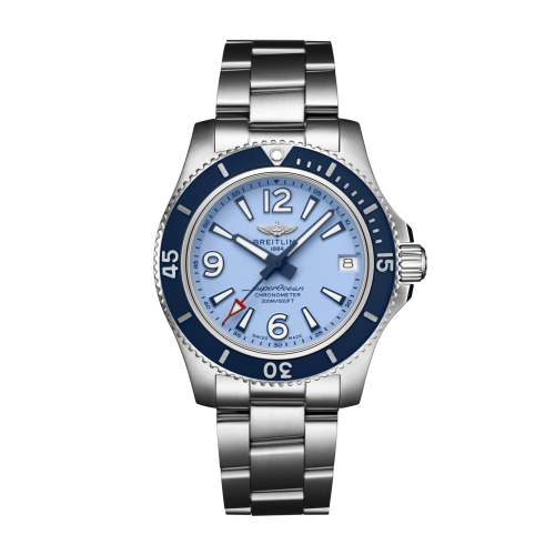 Breitling Superocean 36 Paslanmaz Çelik / Mavi / Bilezik, referans A17316D81C1A1
