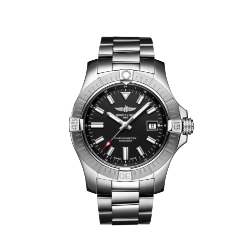 Breitling Avenger Automatic 43 Paslanmaz Çelik / Siyah / Bilezik, referans A17318101B1A1