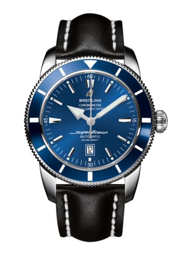 Breitling Superocean Heritage 46 Paslanmaz Çelik / Mavi / Mavi / Calf, referans A1732016.C734.441X