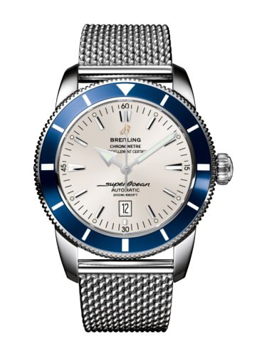 Breitling Superocean Heritage 46 Paslanmaz Çelik / Mavi / Stratus Gümüş / Milanese, referans A1732016.G642.152A