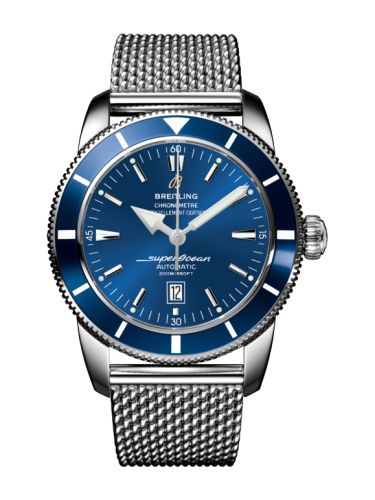 Breitling Superocean Heritage 46 Paslanmaz Çelik / Mavi / Mavi / Milanese, referans A1732016.C734.144A