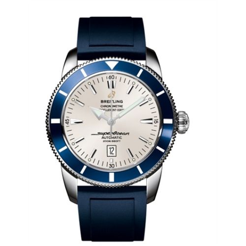 Breitling Superocean Heritage 46 Paslanmaz Çelik / Mavi / Stratus Gümüş / Kauçuk, referans A1732016.G642.139S